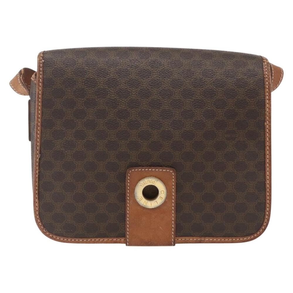 Celine Macadam Shoulder Bag Brown